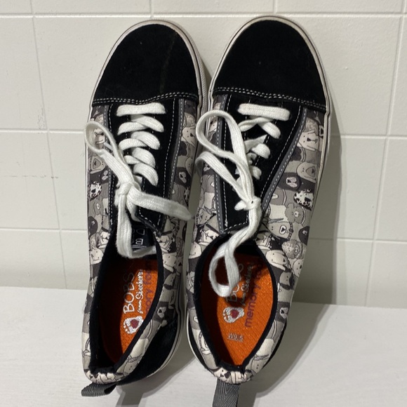 BOBS Skechers Women's 9.5 Marley Party Favor Lace Up Sneaker Dog Lover Shoes - Picture 6 of 7